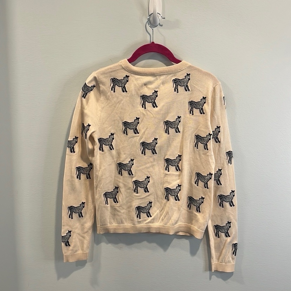 Alice + Olivia “Ruthy” zebra print cardigan XS NWT - Picture 5 of 5